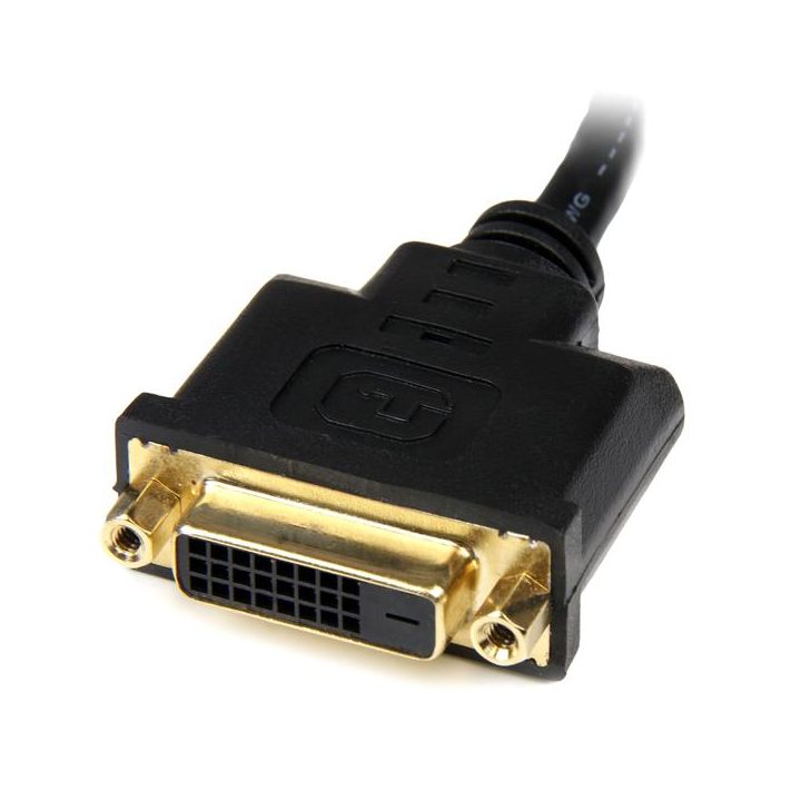 StarTech.com Adaptador de 20cm HDMI a DVI - DVI-D Hembra - HDMI Macho…