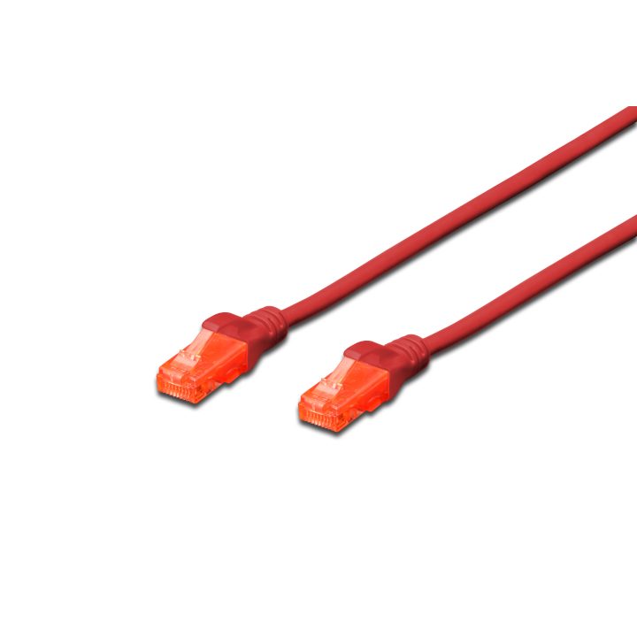 Digitus DK-1617-0025/R Red Network Cable 0.25 m Cat6 U/UTP (UTP)