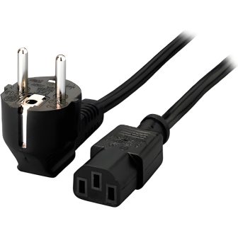 Equip 112120 Negro 1,8 m C13 acoplador CEE7/4