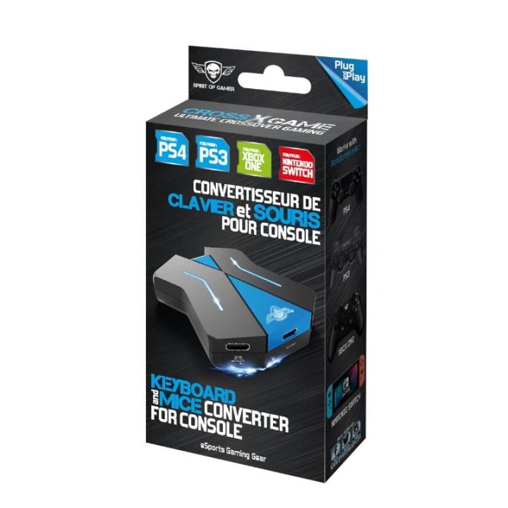Spirit of Gamer Hub Crossgame preto e azul (SOG-CONV1)