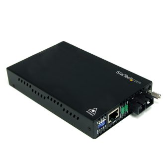 StarTech.com 10/100 Mbps Ethernet to Single-Mode Fiber Media…