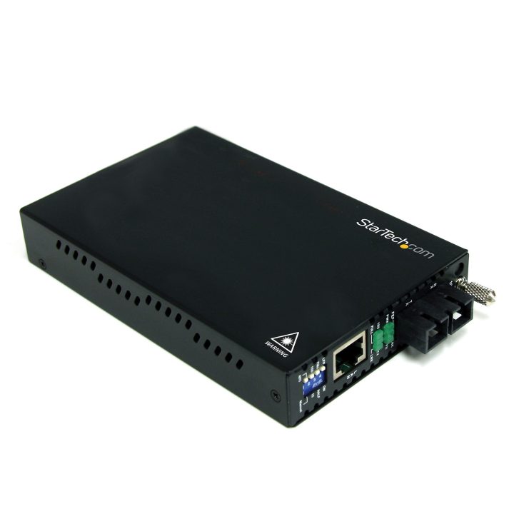 StarTech.com Conversor de Medios Ethernet 10/100 Mbps a Fibra Modo…