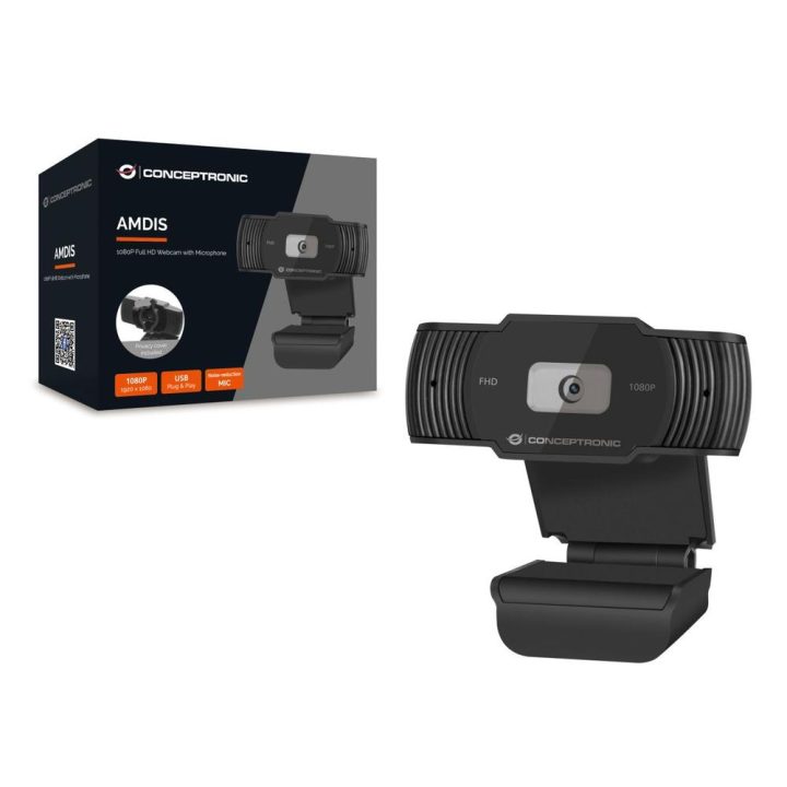 Conceptronic AMDIS04B cámara web 1920 x 1080 Pixeles USB 2.0 Negro