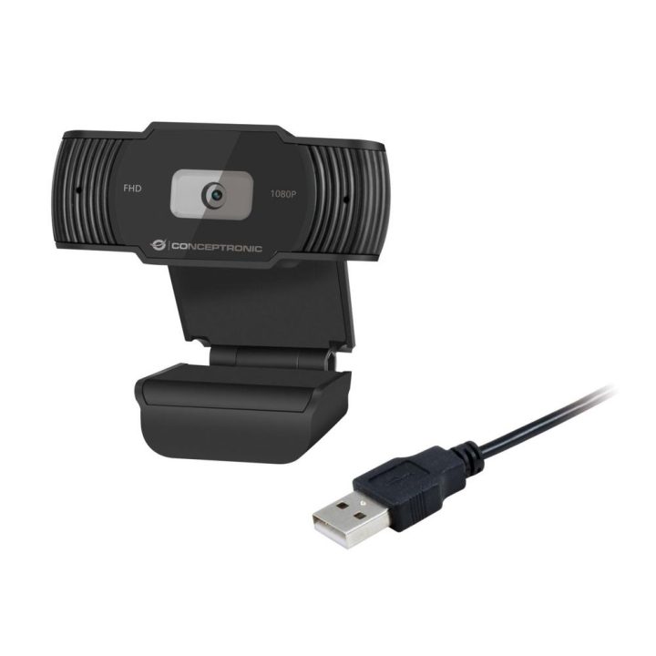 Conceptronic AMDIS04B cámara web 1920 x 1080 Pixeles USB 2.0 Negro