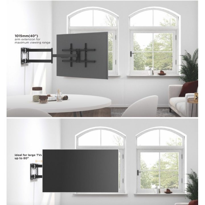 Equip Soporte de pared para TV de movimiento completo con brazo largo…