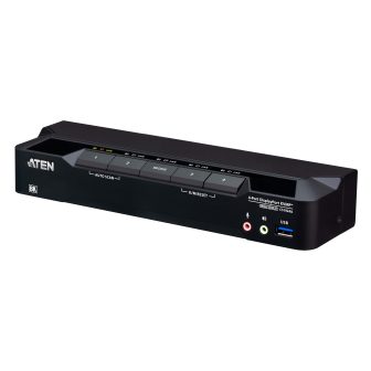 ATEN Conmutador KVMP™ de 4 puertos USB 3.0 y DisplayPort 8K (cables…