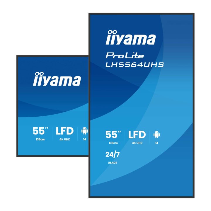 iiyama LH5564UHS-B1AG Digital Signage Display Flat Panel for Digital…