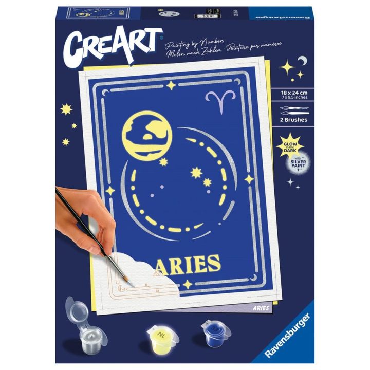 Ravensburger CreArt Trend Zodiac Paint by Numbers Kit: Aries (23736)