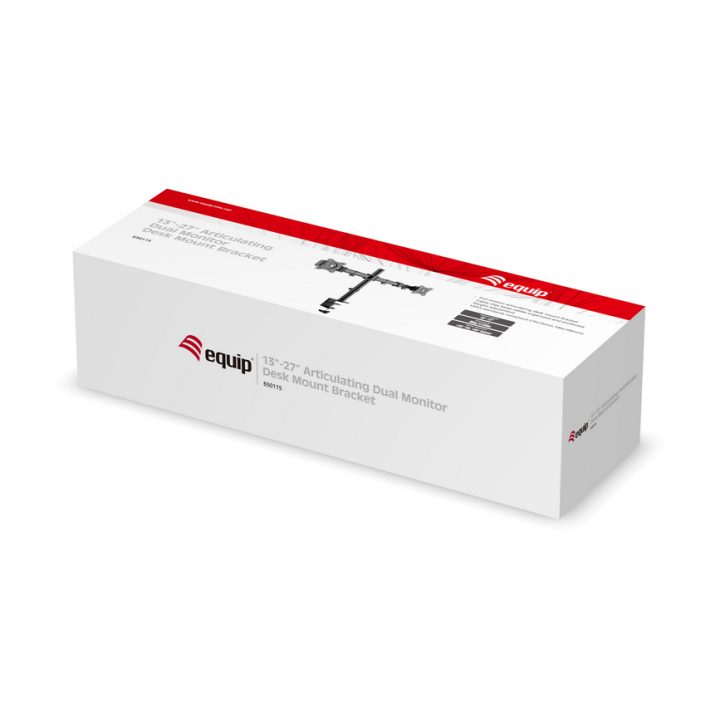 Equip Soporte articulado de sobremesa para dos monitores de 13"-27
