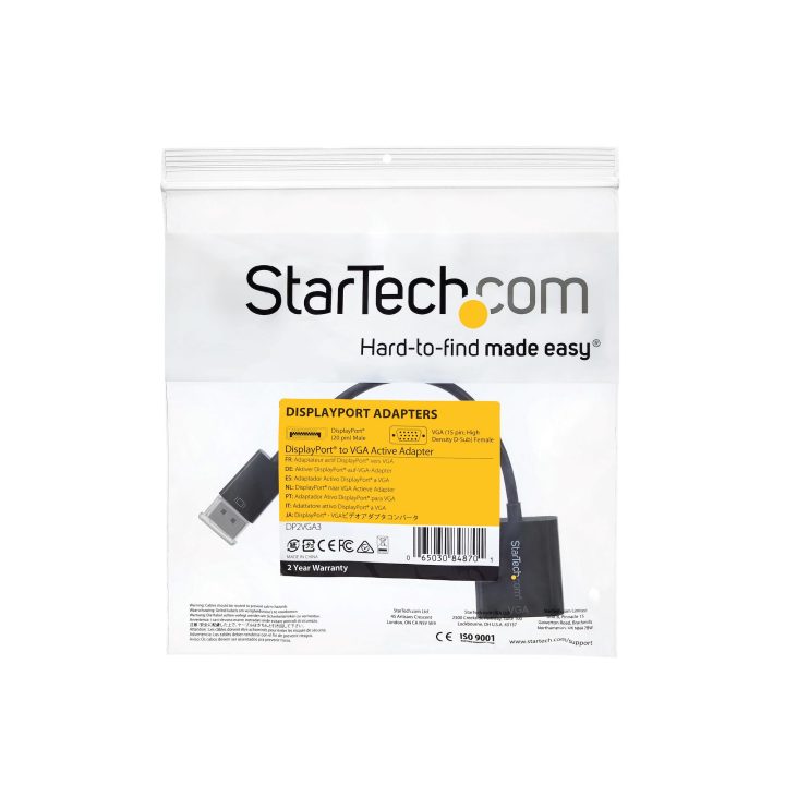 StarTech.com Adaptador de DisplayPort a VGA - Convertidor Activo DP a…
