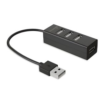 Hub 4 puertos 2.0 Mediarange MRCS502 black