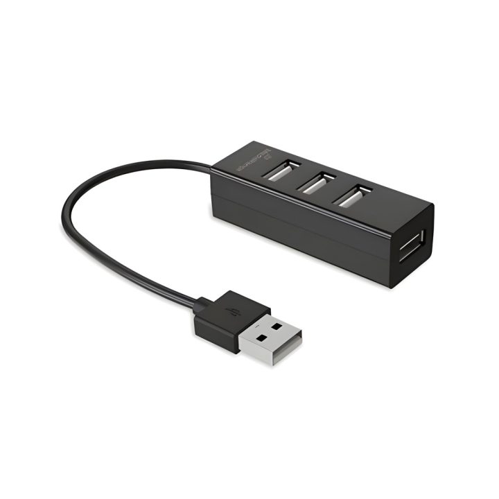 Hub 4 puertos 2.0 Mediarange MRCS502 black