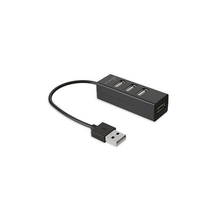 Hub 4 puertos 2.0 Mediarange MRCS502 black