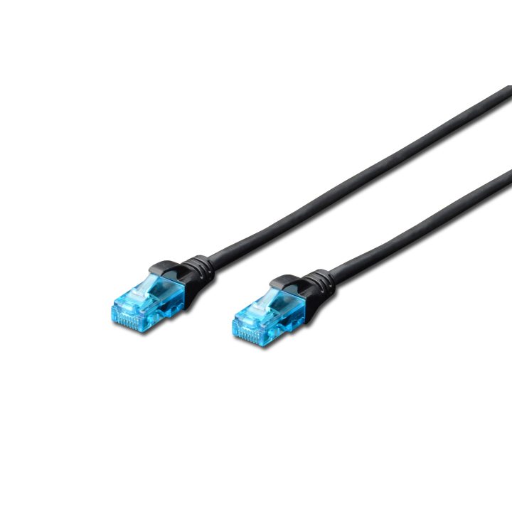 Digitus DK-1512-030/BL cabo de rede Preto 3 m Cat5e U/UTP (UTP)