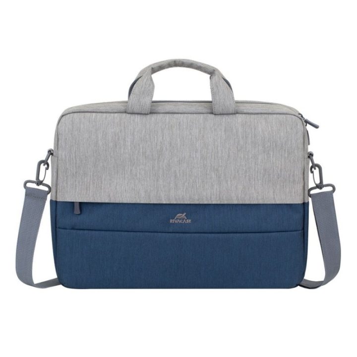 Rivacase 7532 Prater Laptop Briefcase for 15.6-inch Laptops Gray-Blue…