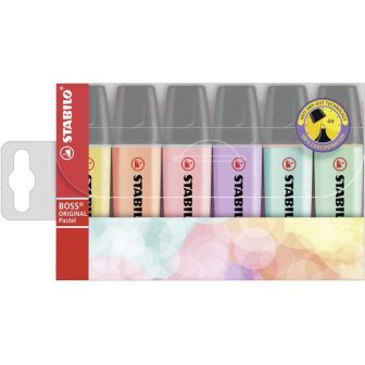 Case 6 Stabilo Boss Pastel highlighters 2/5mm tip assorted Stabilo…