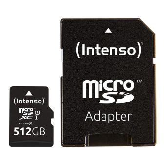 Intenso 3423493 Micro SD UHS-I Premium 512G c/adaptador