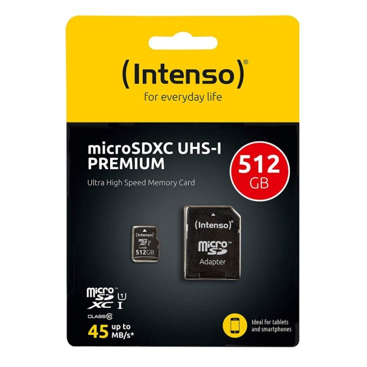 Intenso 3423493 Micro SD UHS-I Premium 512G c/adaptador
