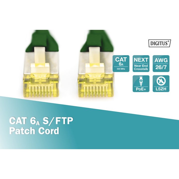 Digitus DK-1644-A-0025/G Network Cable Green 0.25 m Cat6a S/FTP…