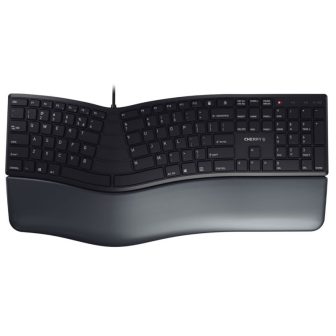 CHERRY KC 4500 ERGO Universal USB QWERTY Spanish Keyboard Black