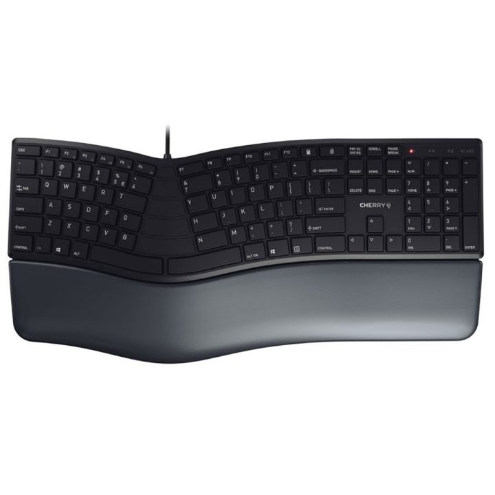 CHERRY KC 4500 ERGO teclado Universal USB QWERTY Español Negro