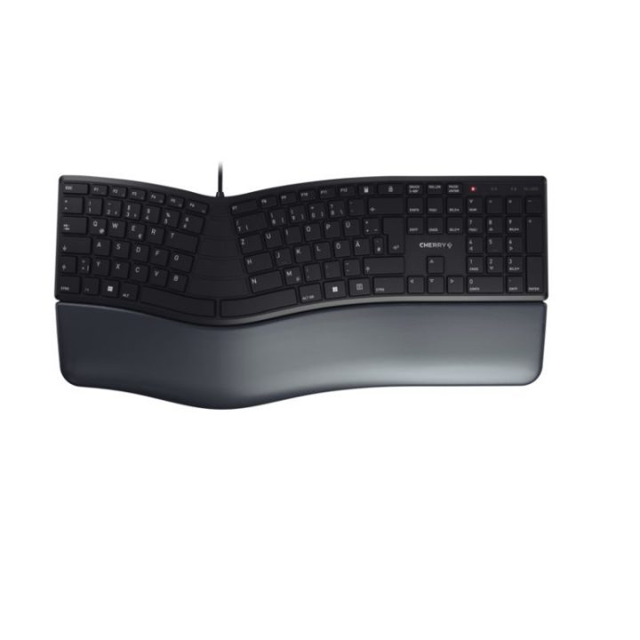 CHERRY KC 4500 ERGO Universal USB QWERTY Spanish Keyboard Black