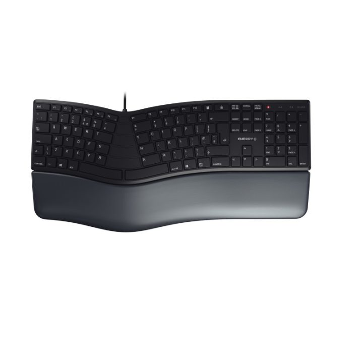 CHERRY KC 4500 ERGO Universal USB QWERTY Spanish Keyboard Black