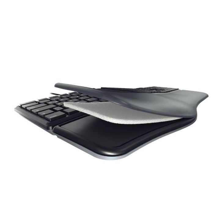 CHERRY KC 4500 ERGO Universal USB QWERTY Spanish Keyboard Black