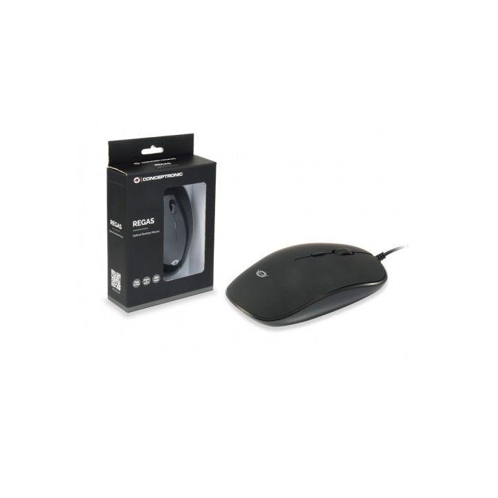 Conceptronic REGAS01B Ambidextrous Optical USB Type-A Mouse for…