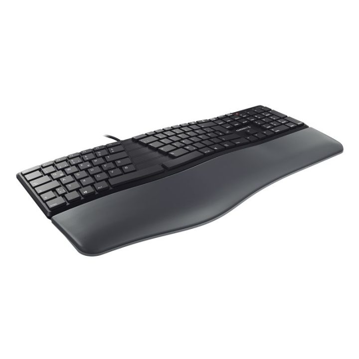 CHERRY KC 4500 ERGO Universal USB QWERTY Spanish Keyboard Black
