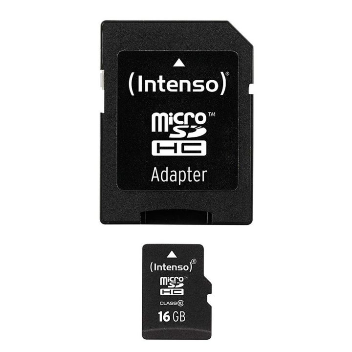 Intenso 16GB CL10 MicroSD Memory Card + SD Adapter (3413470)