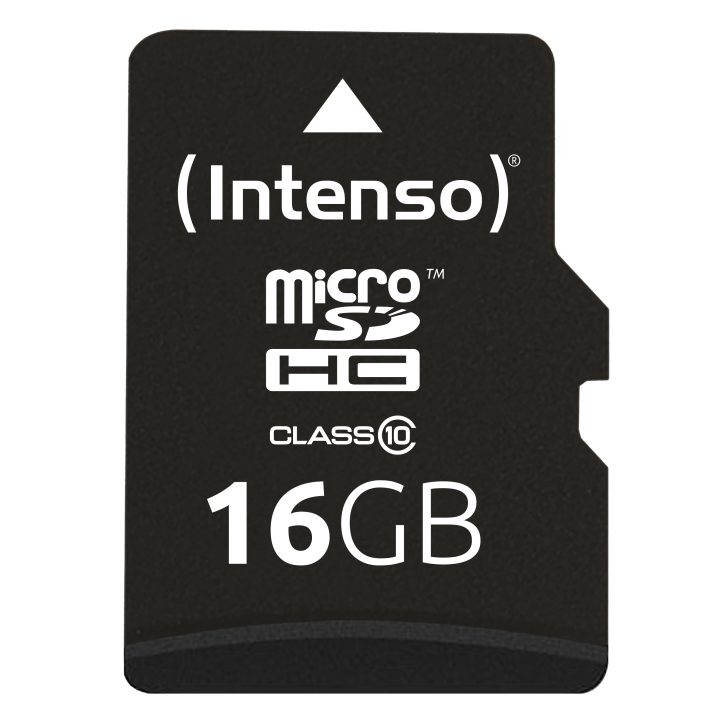 Intenso 16GB CL10 MicroSD Memory Card + SD Adapter (3413470)