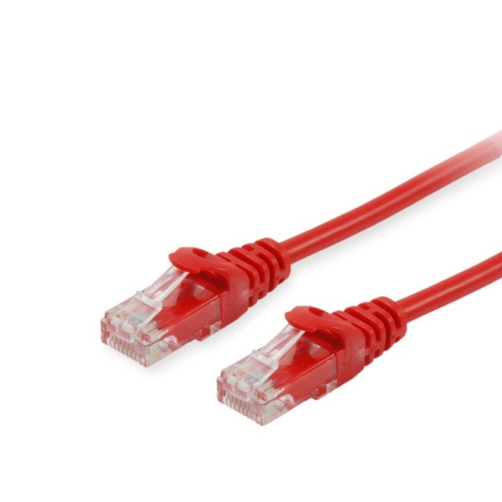 Equip 625420 Red Network Cable 1 m Cat6 U/UTP (UTP) Round
