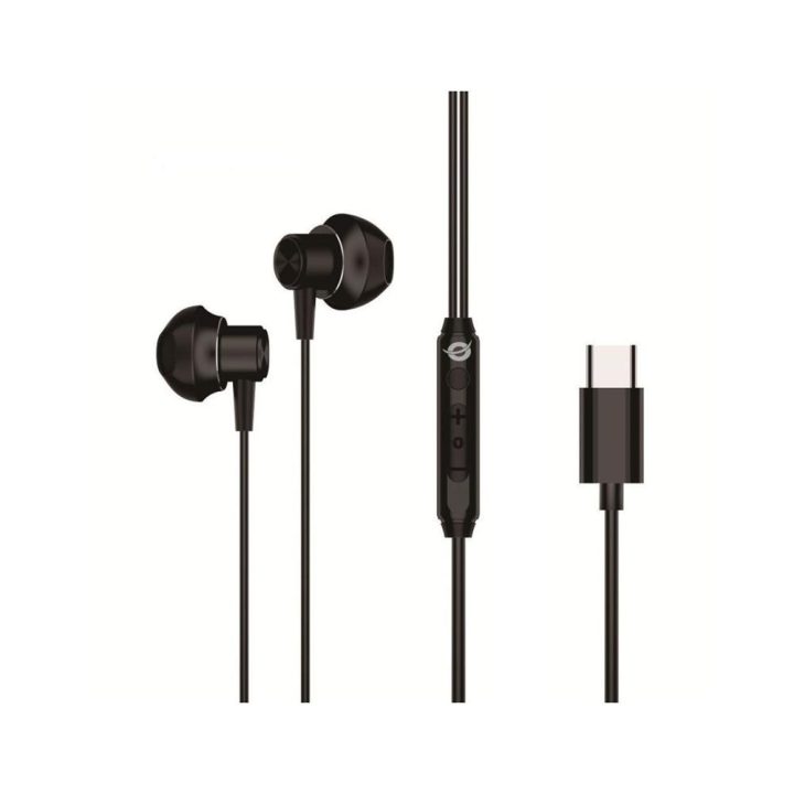 Conceptronic BRENDAN04B Wired In-Ear Headphones USB Type-C Black
