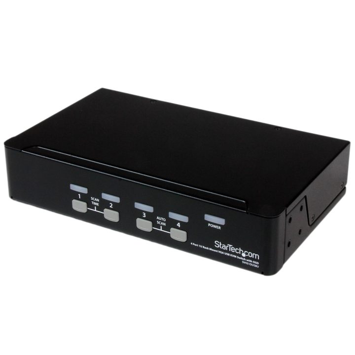 StarTech.com 4-Port VGA USB 2.0 KVM Switch - 1U Rack Mount