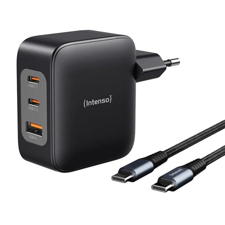 Intenso | GaN Charger W100ACC + USB-C Cable Kit (7810010)