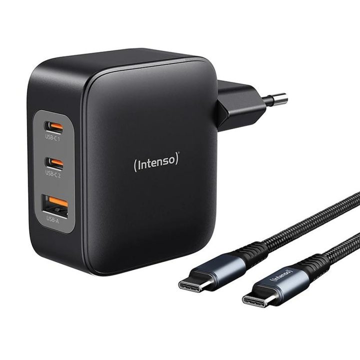 Intenso | KIT Cargador GaN W100ACC + Cable USB-C (7810010)