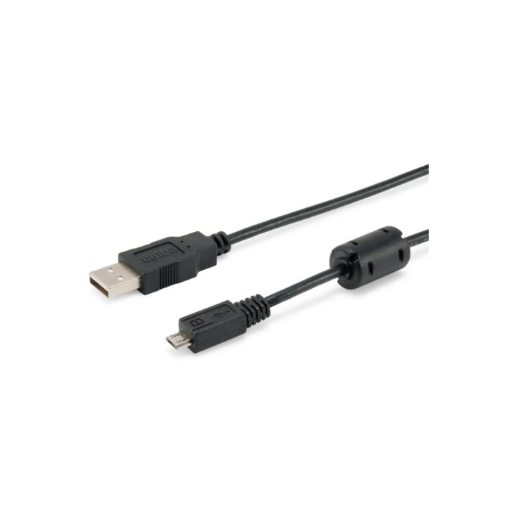 Equip 128551 Cabo USB 2.0 Tipo A para Micro-B, 1,8 m, Preto