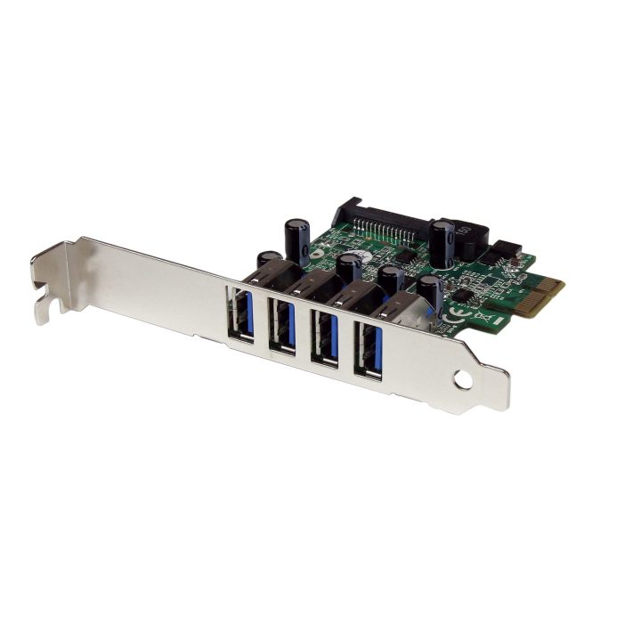 StarTech.com 4-Port PCI Express PCI-E USB 3.0 (5Gbps) Adapter Card…