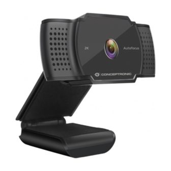Conceptronic AMDIS02B webcam 5 MP 2592 x 1944 Pixéis USB 2.0 Preto