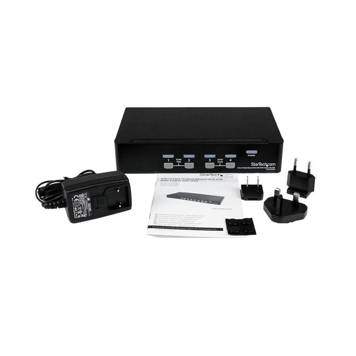 StarTech.com Comutador Switch KVM 4 Portas de Vídeo VGA USB 2.0 - 1U…