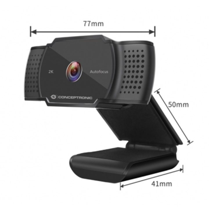 Conceptronic AMDIS02B Webcam 5 MP 2592 x 1944 Pixels USB 2.0 Black