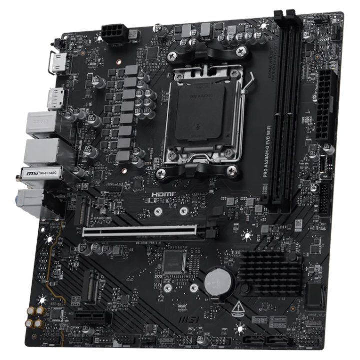 MSI Pro A620AM-G EVO WIFI AMD A620A Socket AM5 micro ATX