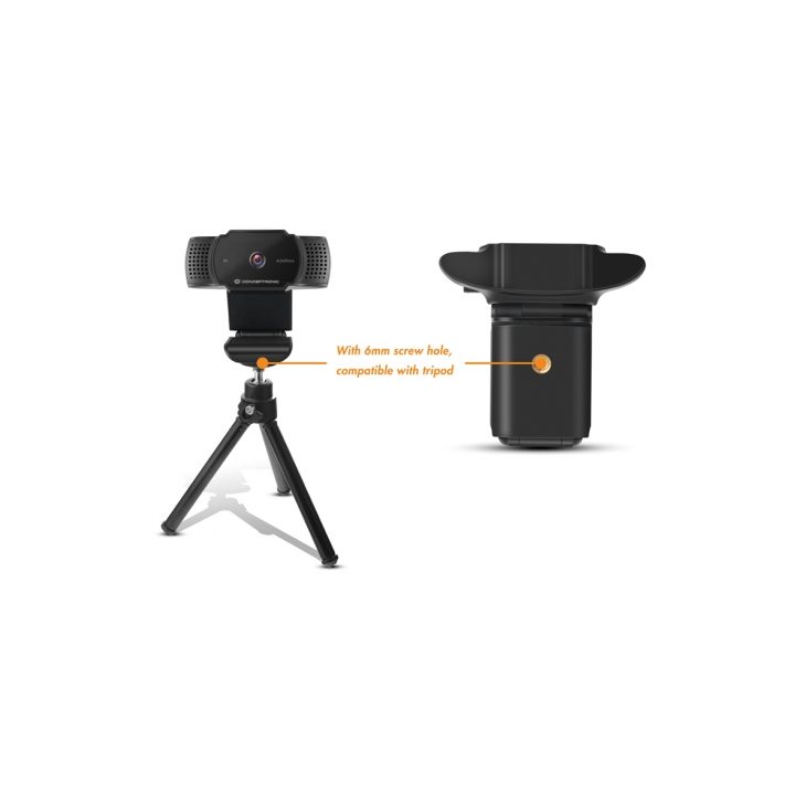 Conceptronic AMDIS02B Webcam 5 MP 2592 x 1944 Pixels USB 2.0 Black
