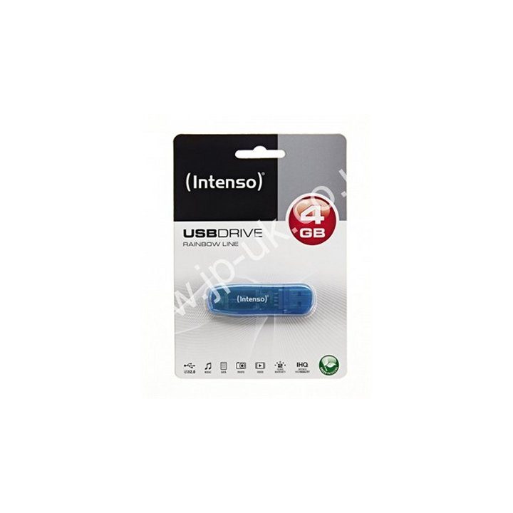 Memória USB 2.0 Intenso rainbow 4GB azul (3502450)