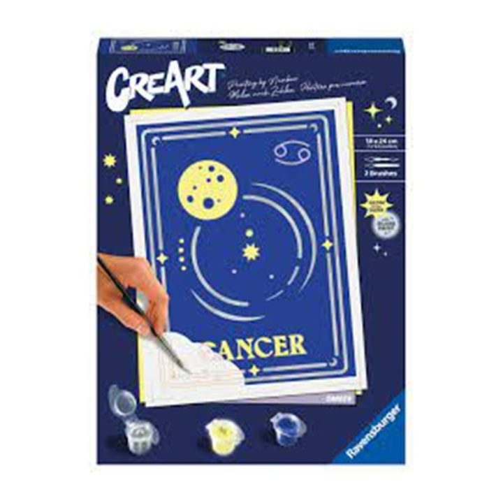 Ravensburger creart trend d zodiac: cancer paint by numbers kit…