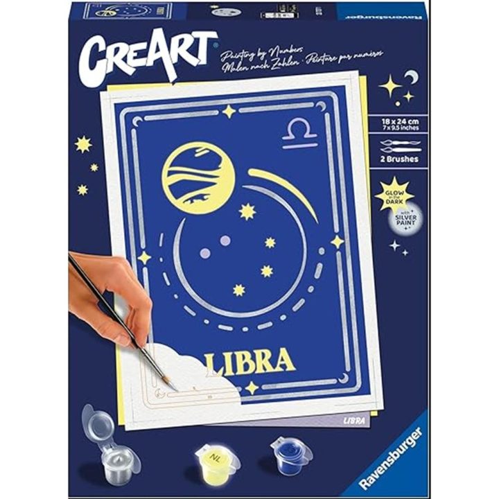 Ravensburger CreArt Trend Series Paint by Numbers Kit: Zodiac Libra…
