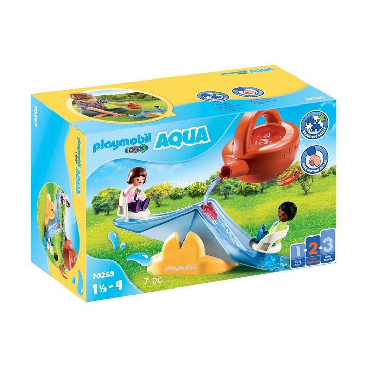 Playmobil aqua 1.2.3 balancin acuatico con regadera (70269)