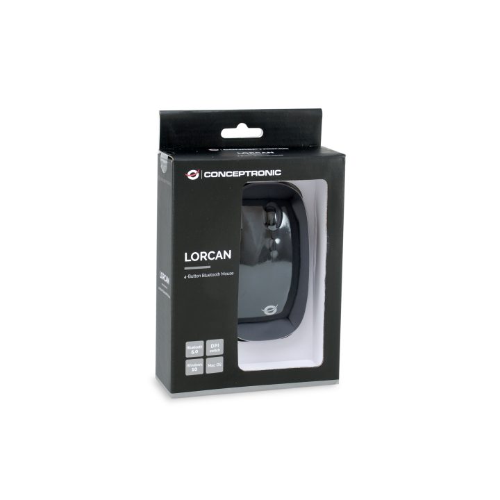 Conceptronic LORCAN01B ratón Oficina Ambidextro Bluetooth Óptico 1600…