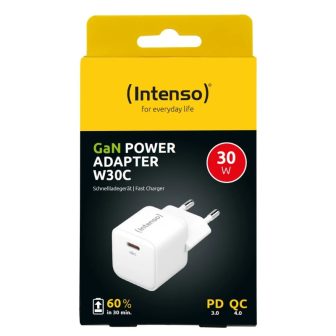 Intenso GaN W30C USB-C White Wall Charger (7803022)